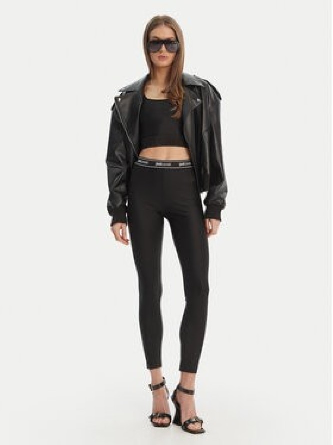 Just Cavalli Legginsy 80PAC100 J0108 Czarny Skinny Fit