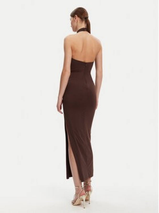 Bardot Sukienka wieczorowa 59824DB Brązowy Slim Fit