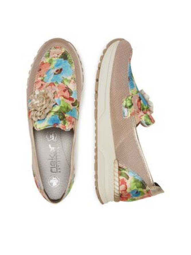 Rieker Półbuty N7460-31 Różowy