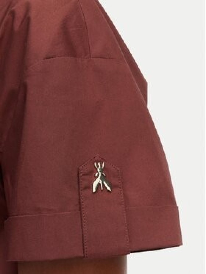 Patrizia Pepe Sukienka koszulowa 2A3067/A9B9-B887 Brązowy ciemny Regular Fit