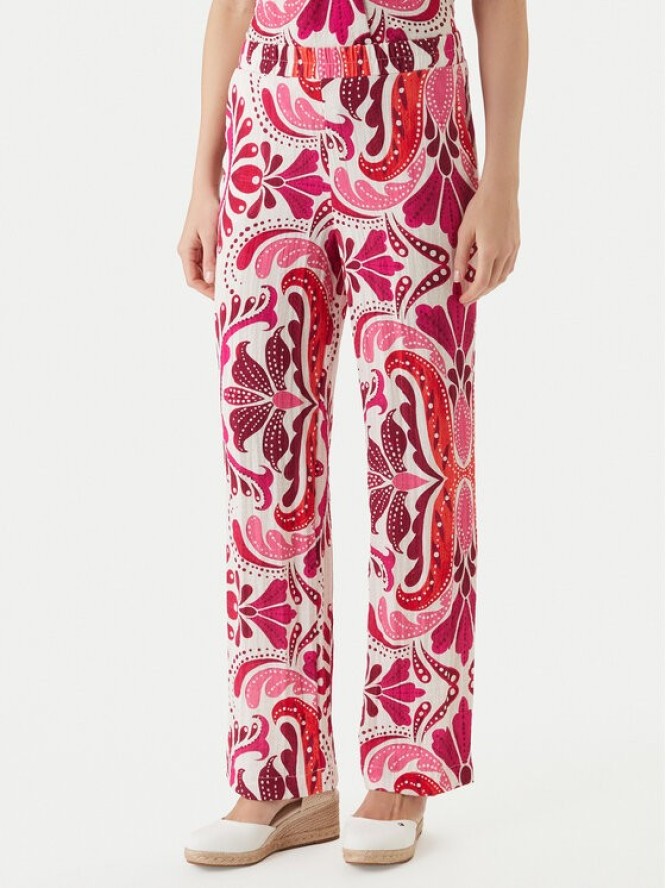 Morgan Spodnie materiałowe 261-PMARIA Różowy Regular Fit