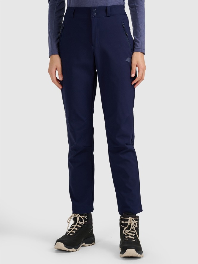 4F Spodnie trekkingowe softshell membrana 10000 damskie - granatowe XXL