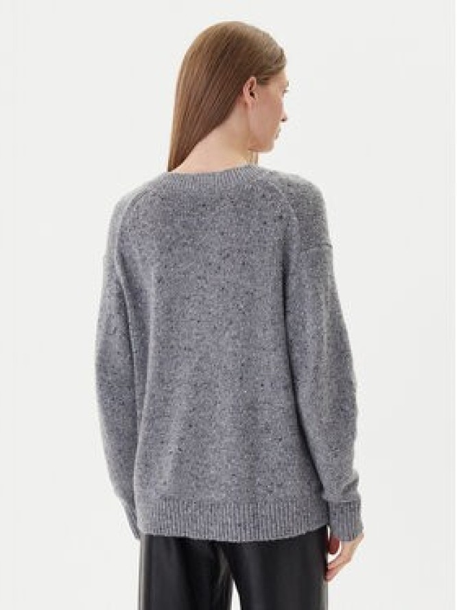 Calvin Klein Jeans Sweter Chunky LV044D328G Szary Regular Fit
