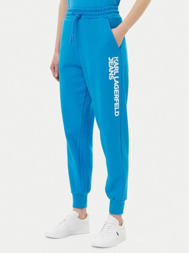 Karl Lagerfeld Jeans Spodnie dresowe A1W10058 Niebieski Regular Fit