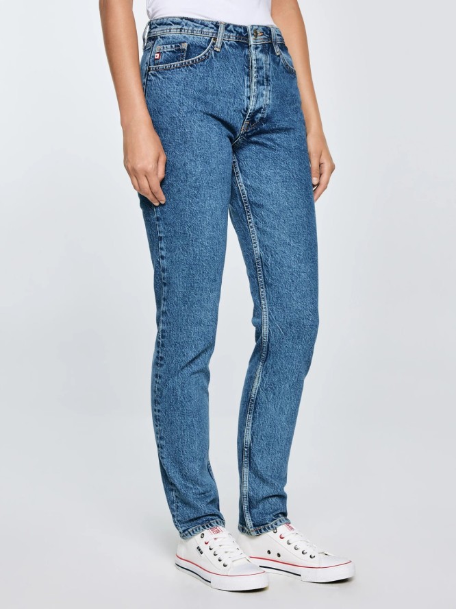 Jeansy damskie z kolekcji Authentic niebieskie Authentic 400