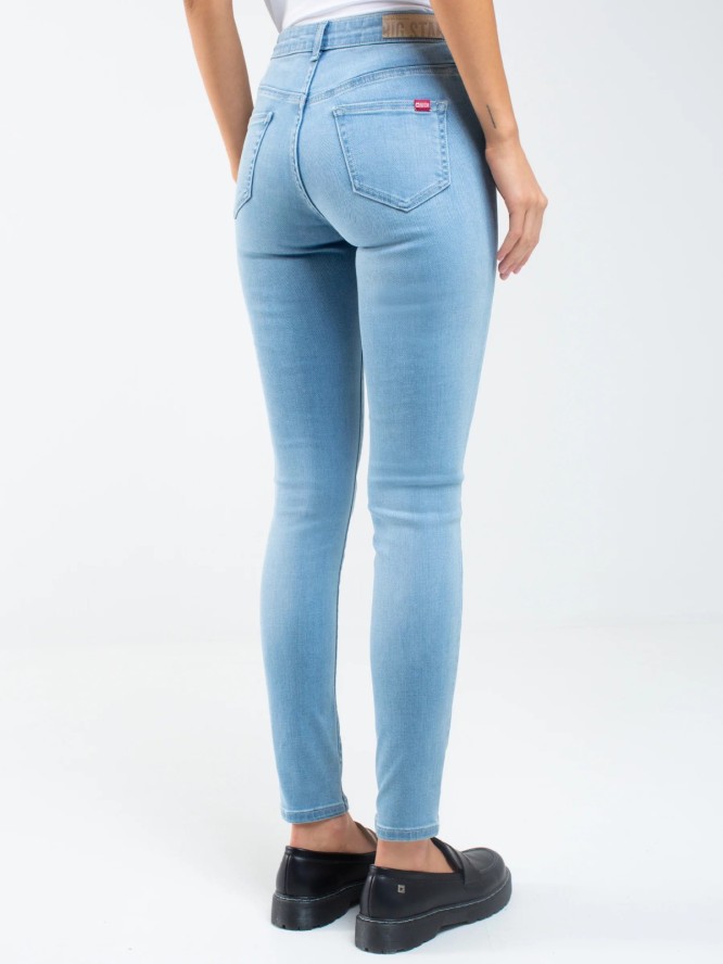Jeansy damskie skinny jasnoniebieskie Adela 105