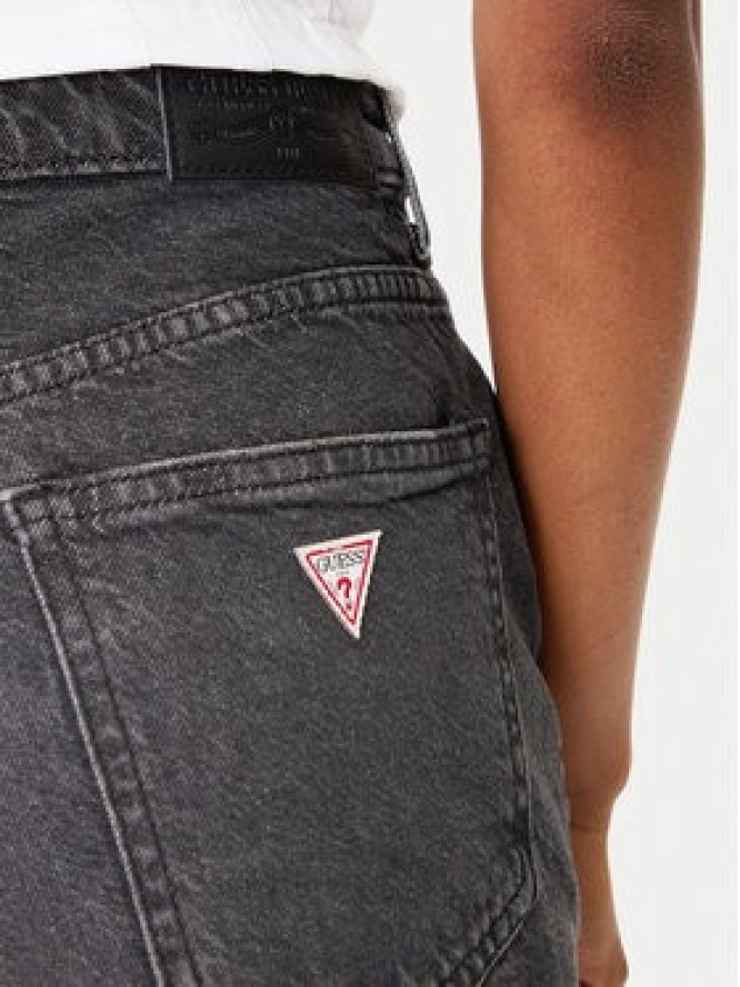 Guess Szorty jeansowe W5GD0Y D5M71 Czarny Regular Fit