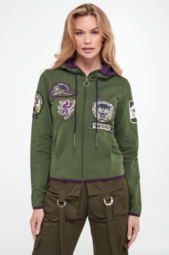 Bluza damska z kapturem AERONAUTICA MILITARE