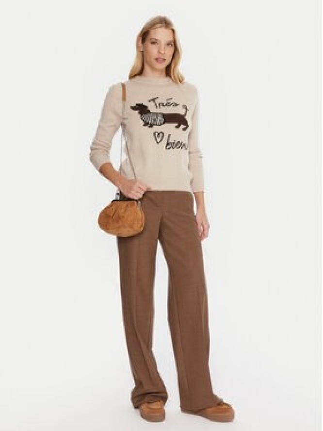 Weekend Max Mara Sweter Nitra 2525366292 Beżowy Regular Fit