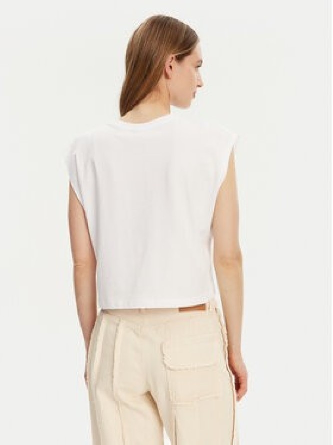 Noisy May T-Shirt Speedy 27033493 Biały Regular Fit