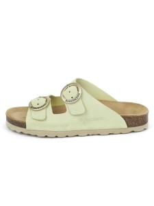 BABUNKERS Family Skórzane klapki w kolorze zielonym rozmiar: 39