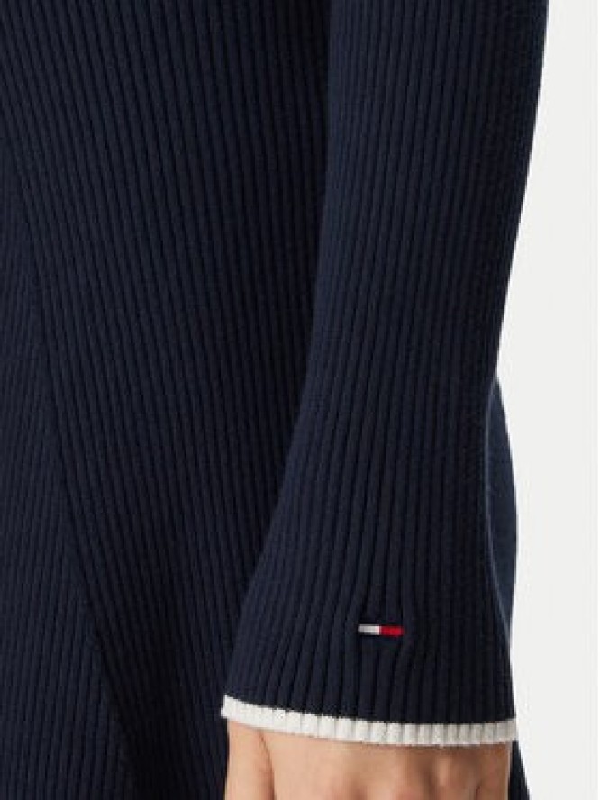 Tommy Jeans Sukienka dzianinowa DW0DW23328 Granatowy Slim Fit