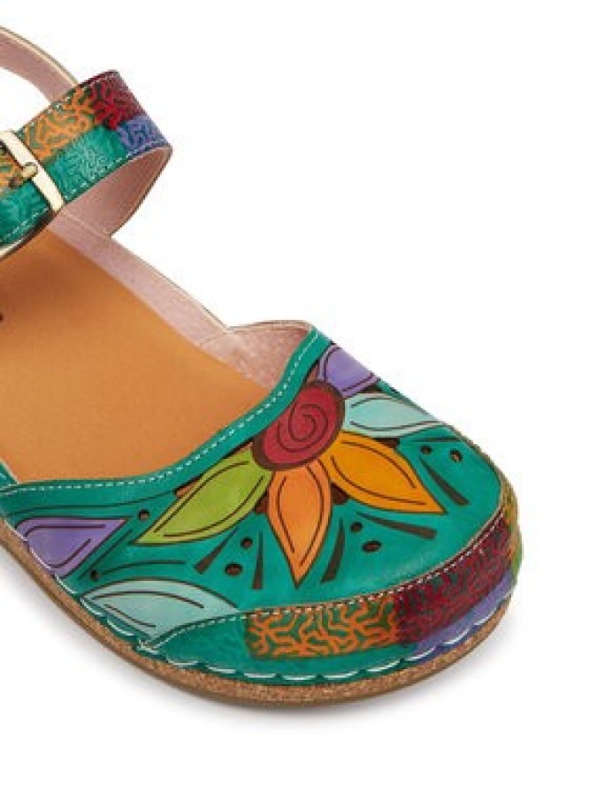 Laura Vita Sandały Facscineo 02 Zielony