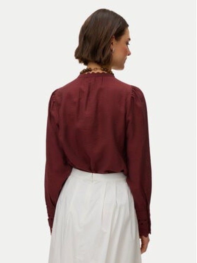 Vero Moda Koszula Irina 10338396 Bordowy Regular Fit