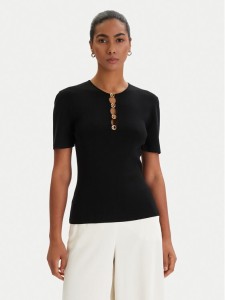 KARL LAGERFELD Bluzka B1W18014 Czarny Slim Fit