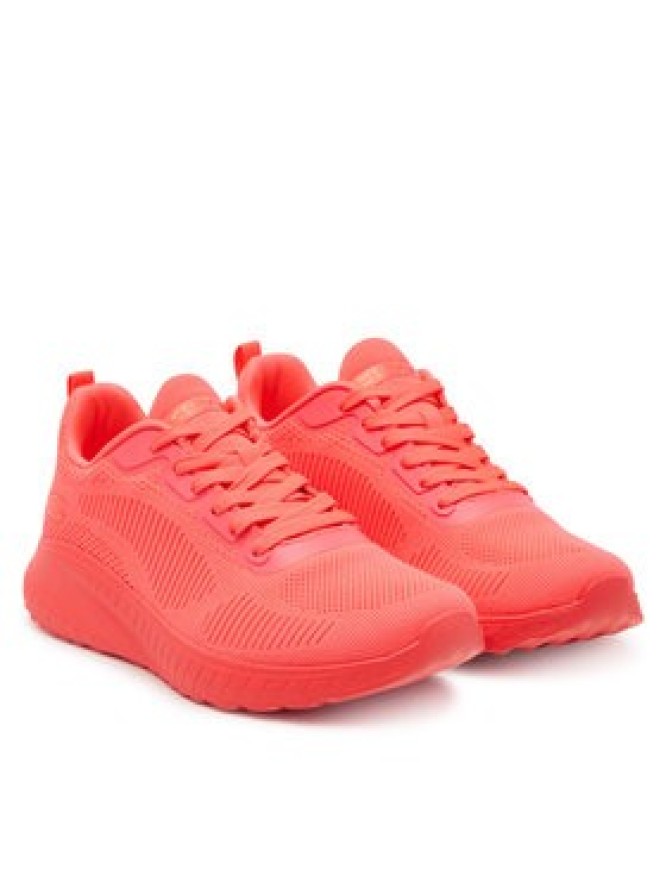 Skechers Sneakersy Bobs Squad Chaos-Cool Rythms 117216/NCOR Koralowy