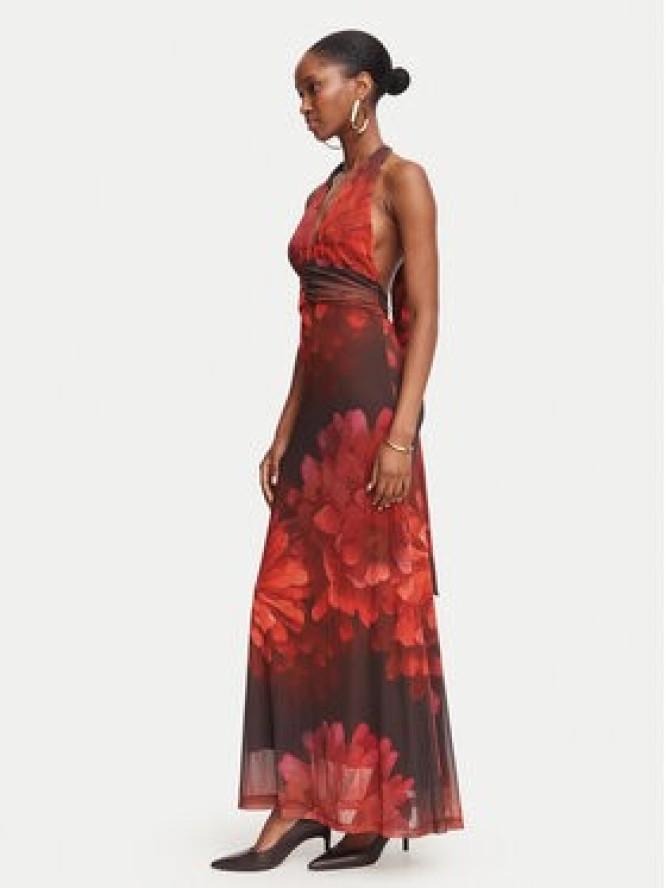 Bardot Sukienka letnia Elera 60489DB1 Czerwony Regular Fit