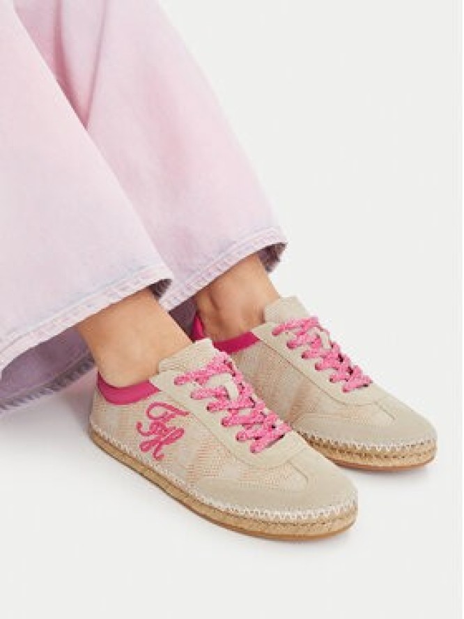 Tommy Hilfiger Espadryle Woven Logo Embroidery FW0FW09108 Beżowy