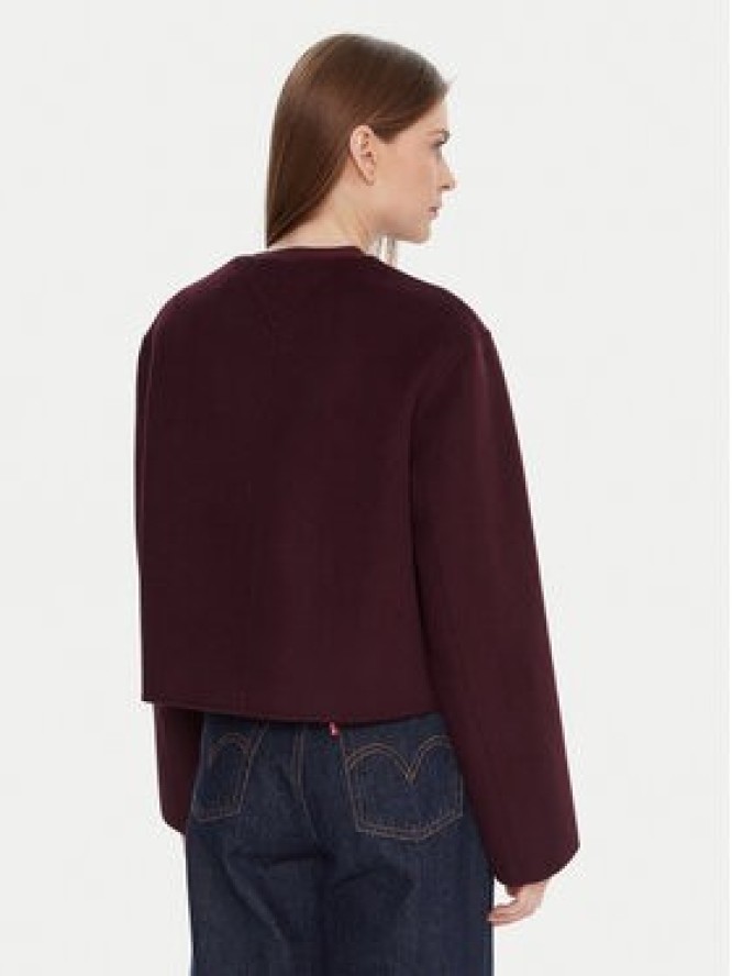 Tommy Hilfiger Kurtka przejściowa WW0WW47446 Bordowy Regular Fit