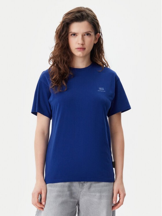 Napapijri T-Shirt S-Nina NP0A4H87 Niebieski Regular Fit