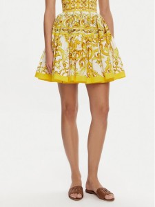 Dolce&Gabbana Spódnica mini F4CB1T HH5DV Żółty Regular Fit