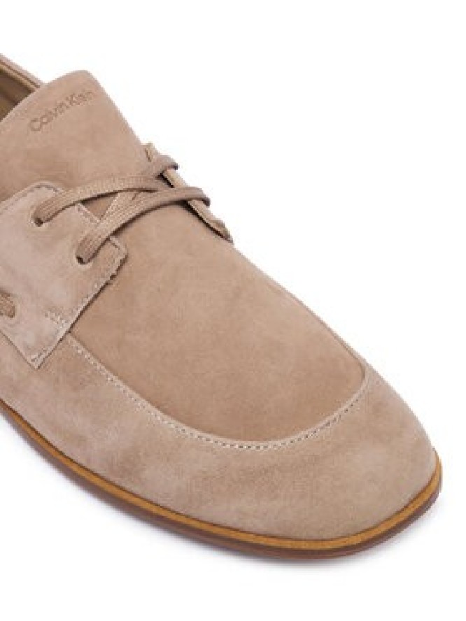 Calvin Klein Półbuty Ess Boatshoe Suede HW0HW03290 Szary