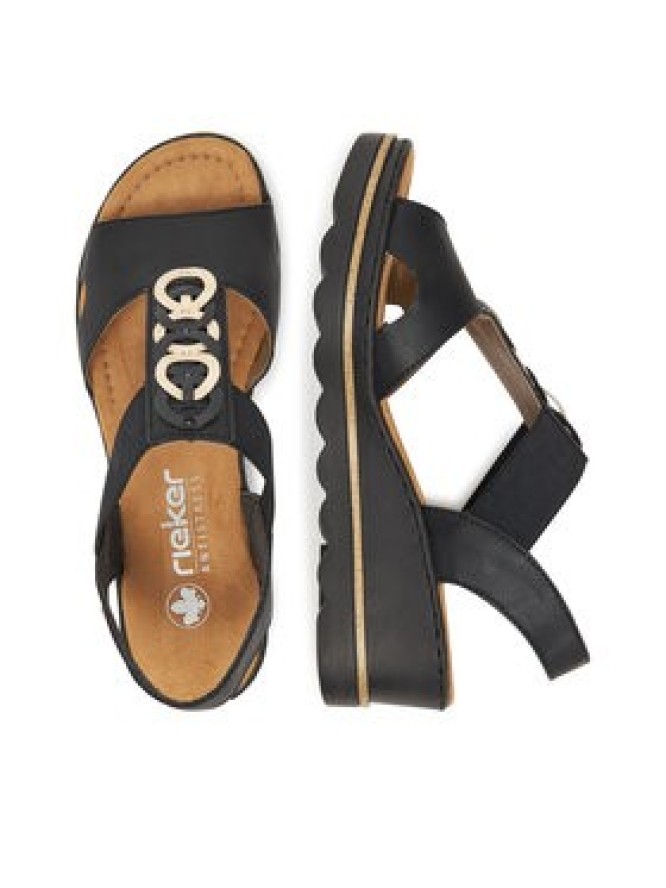 Rieker Sandały CEO-67498-00 Czarny