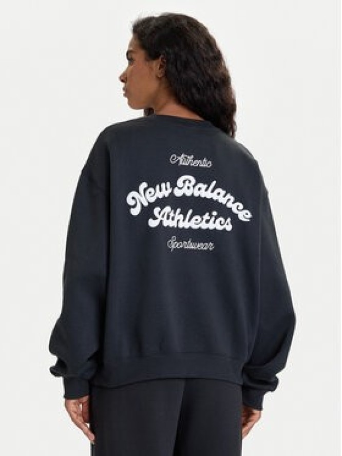 New Balance Bluza WT53516 Czarny Relaxed Fit