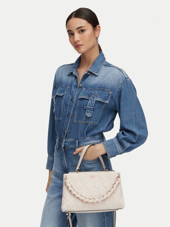 Guess Torebka Maxine HWQG97 33050 Kremowy