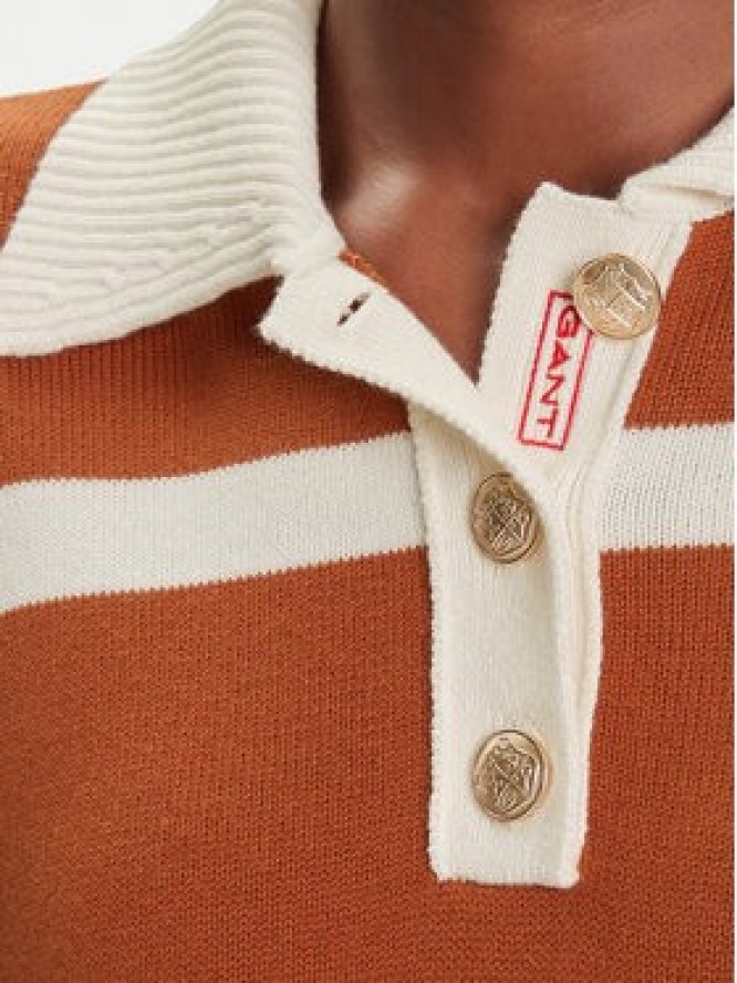 Gant Sweter 4805341 Brązowy Relaxed Fit