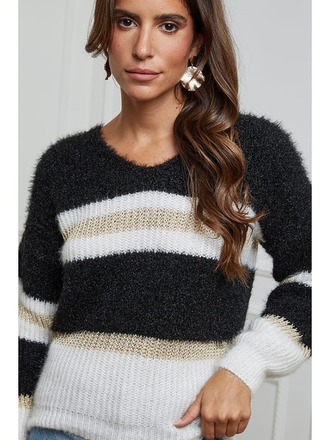 L'armoire de Suzette Sweter w kolorze czarno-białym rozmiar: 34/36