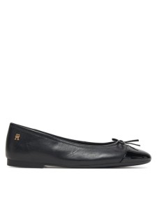 Tommy Hilfiger Baleriny Patent Toe-Cap FW0FW08830 Czarny