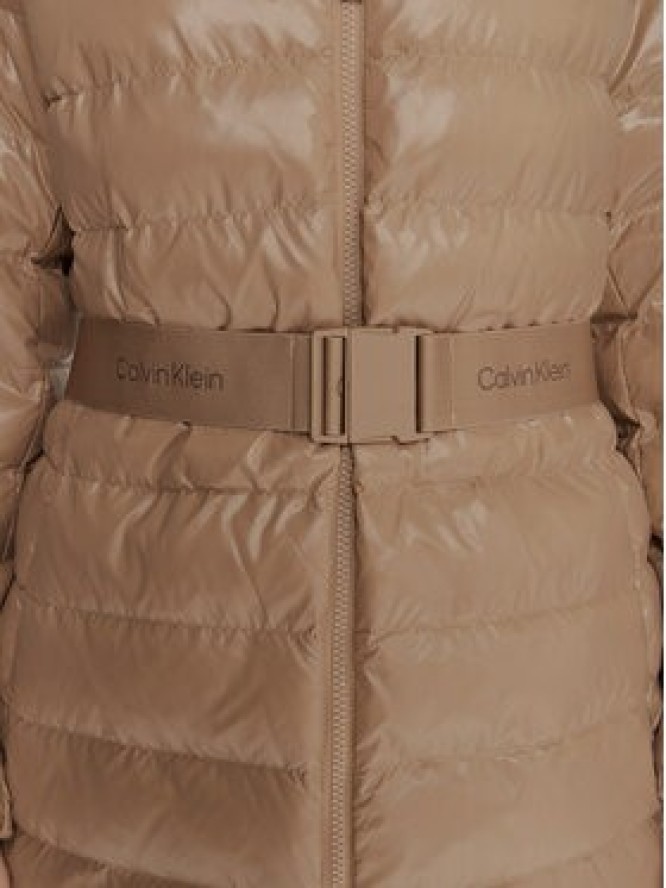 Calvin Klein Kurtka zimowa LV044D542G Beżowy Regular Fit