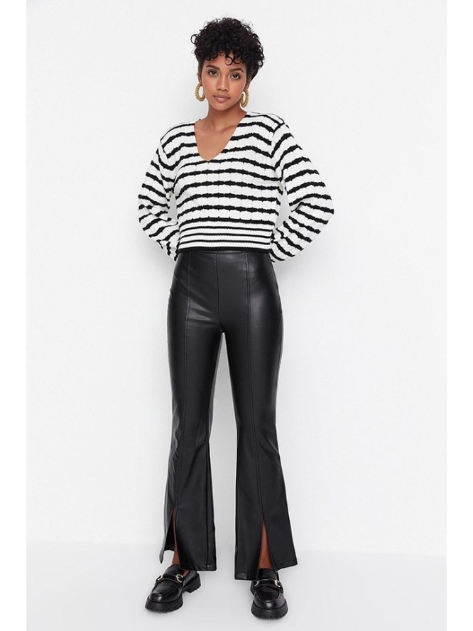 trendyol Spodnie w kolorze czarnym rozmiar: 36