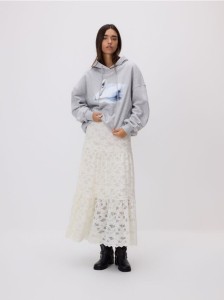 Bluza z kapturem - jasnoszary