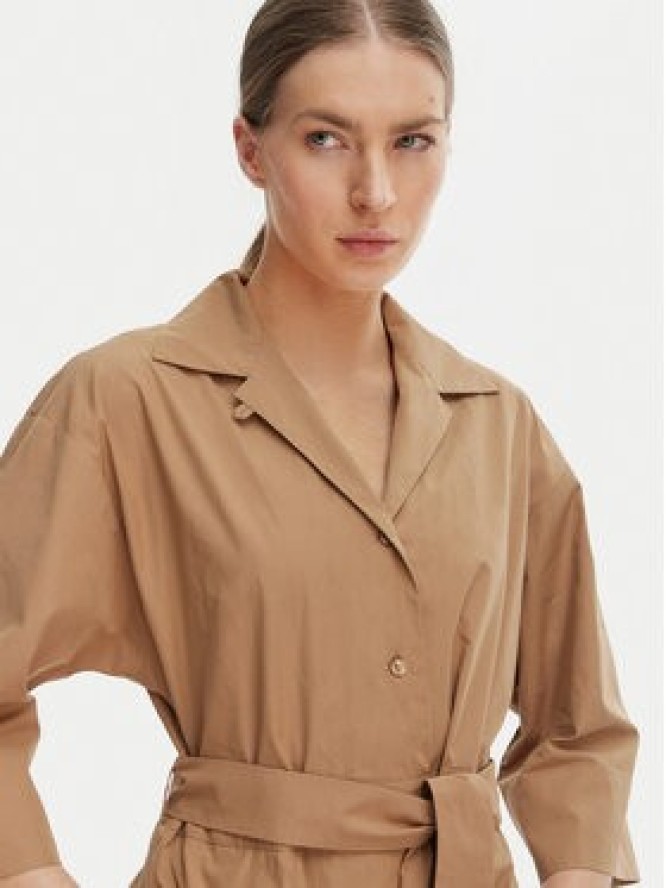 Weekend Max Mara Sukienka koszulowa Padana 2615221062 Brązowy Regular Fit