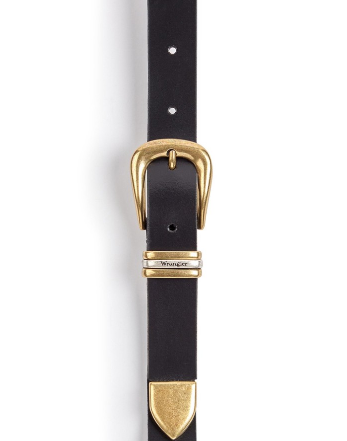 DAMSKI PASEK WRANGLER TRIPLE LOOP BELT BLACK 112344038