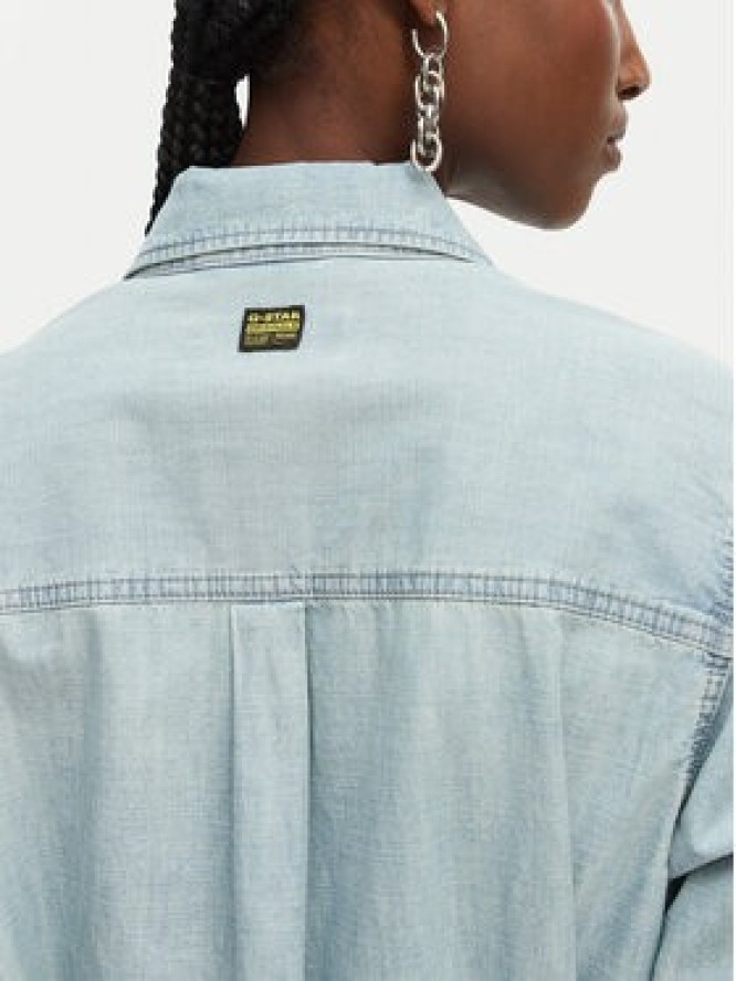 G-Star Raw Sukienka jeansowa D28853-E356 Niebieski jasny Regular Fit