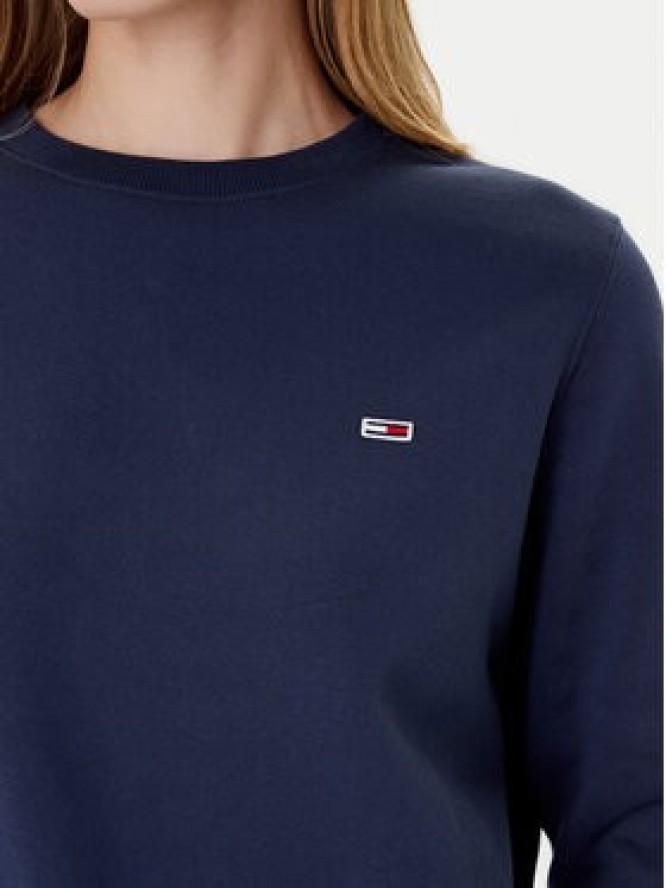 Tommy Jeans Bluza Fleece DW0DW09227 Granatowy Regular Fit