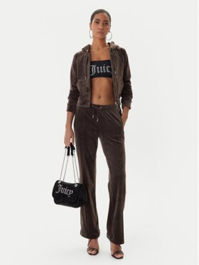 Juicy Couture Spodnie dresowe Tina JCWBJ225307 Brązowy Regular Fit
