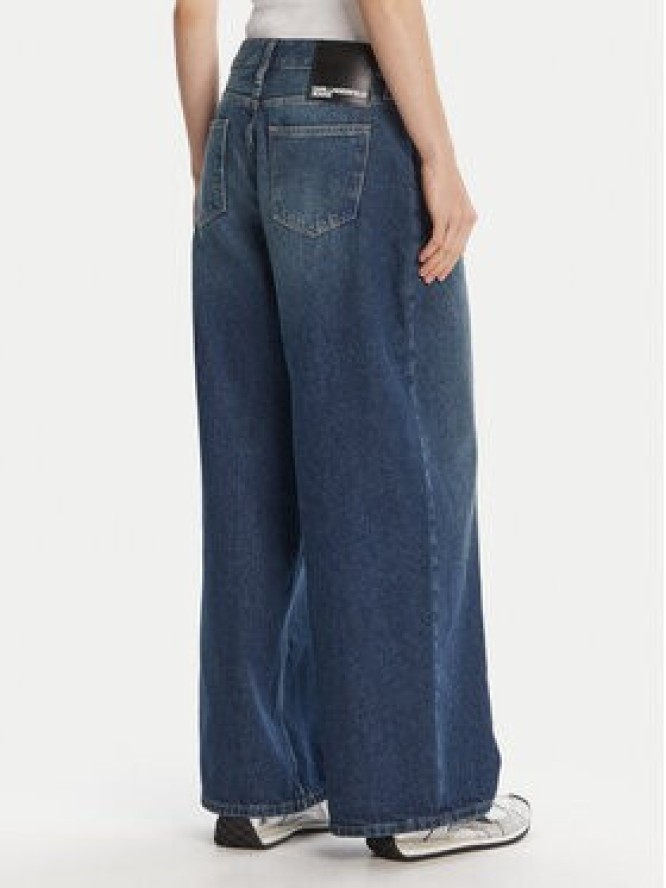 Karl Lagerfeld Jeans Jeansy A3W10079 Niebieski Wide Leg