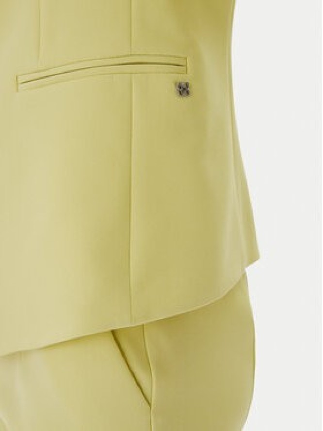 HUGO Marynarka Agonia-1 50539976 Żółty Slim Fit