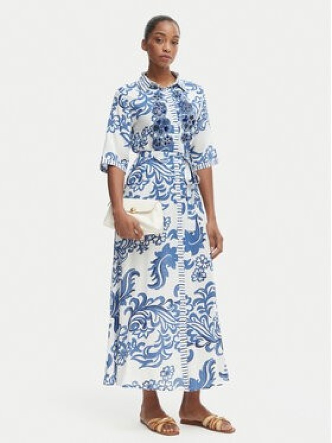 Iconique Sukienka koszulowa Emma IC26-038 Niebieski Regular Fit