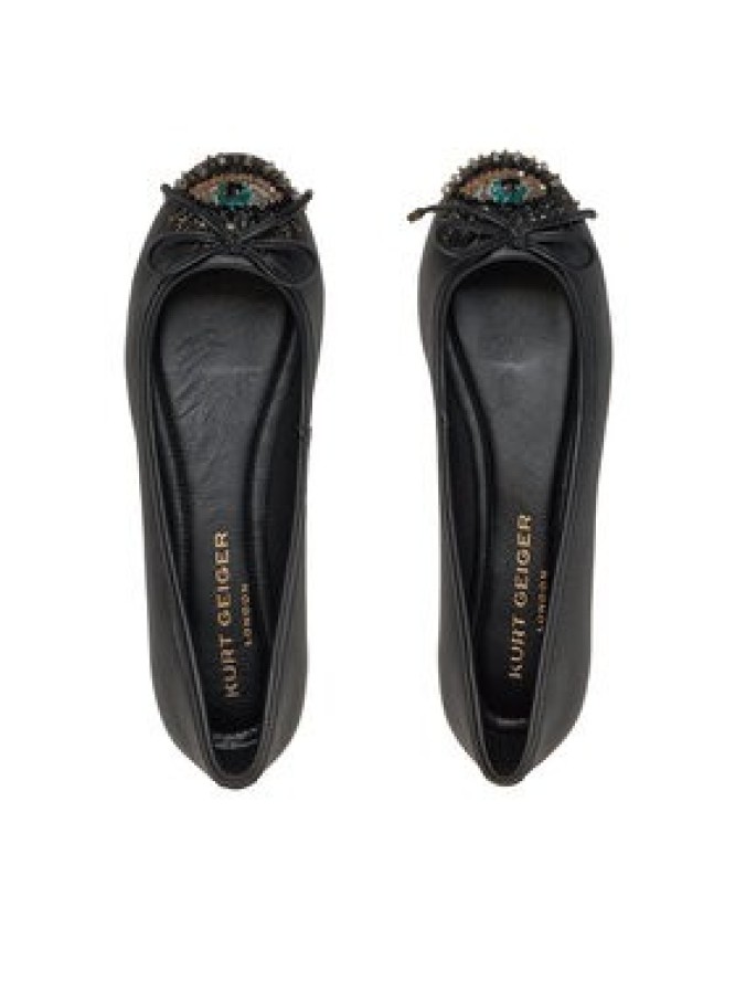 Kurt Geiger Baleriny Eye Emb 1289000109 Czarny