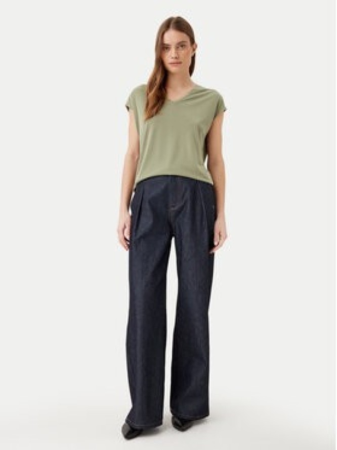 Vila T-Shirt Modala 14074847 Zielony Regular Fit