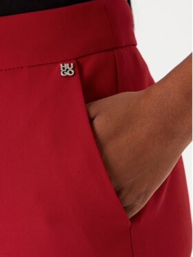 HUGO Spodnie materiałowe Hagonia-1 50539991 Czerwony Slim Fit
