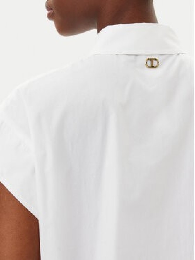 TWINSET Koszula 251TP2171 Biały Regular Fit