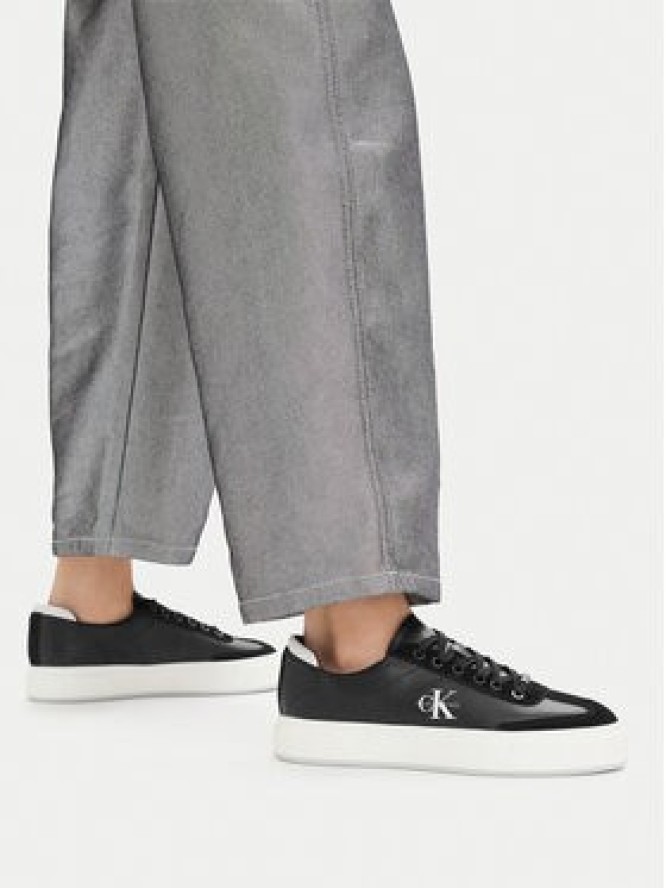 Calvin Klein Sneakersy Basket Cups Lup Wt Lth Su HW0HW02984 Czarny