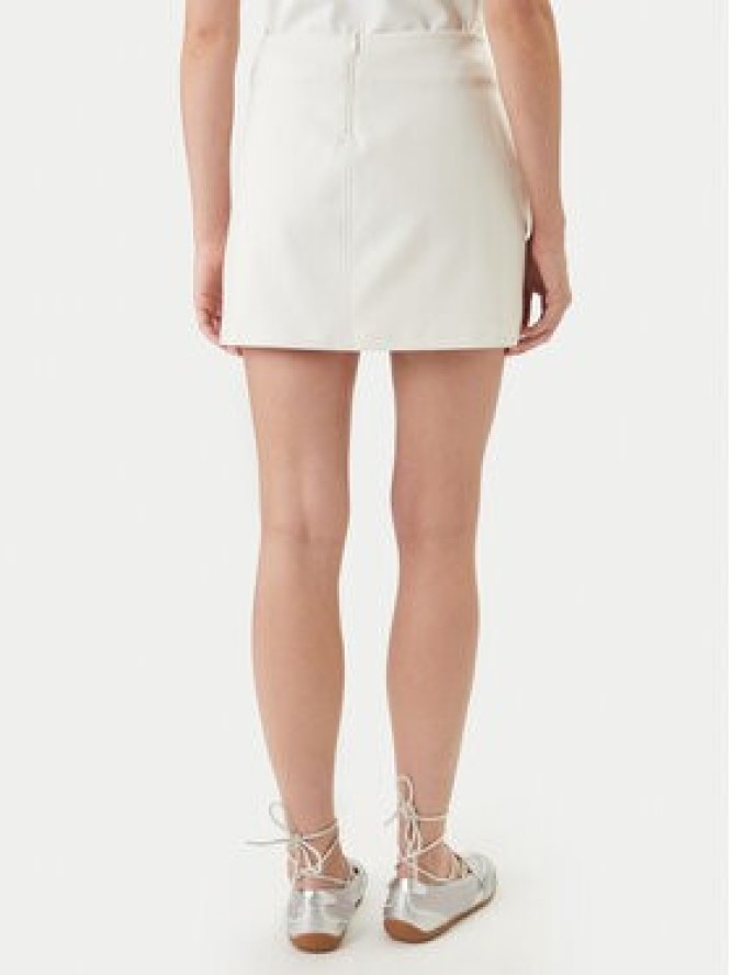 Calvin Klein Jeans Spódnica mini LV047F251G Beżowy Slim Fit