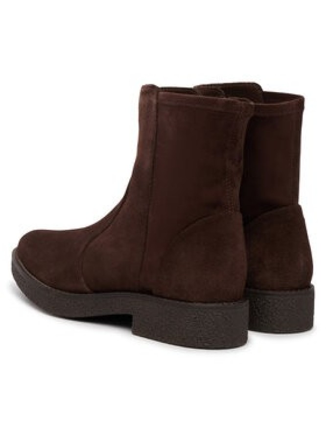Clarks Botki Nella Bay 26327194 Brązowy ciemny